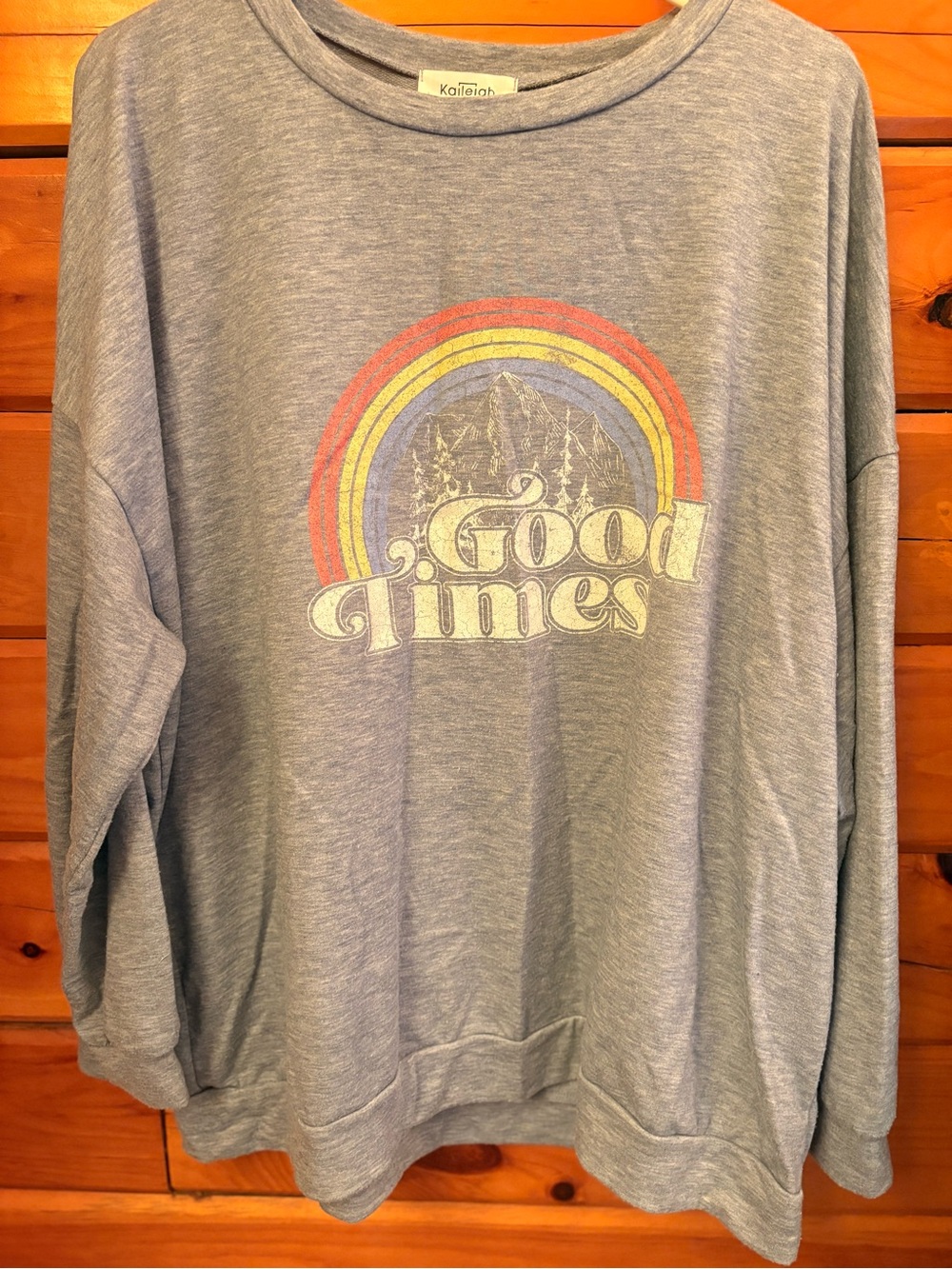 Good Times Jersey Top - Gray